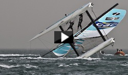 Fyra kappsejsningar, ett mastbrott och en krock i Extremesailingseries