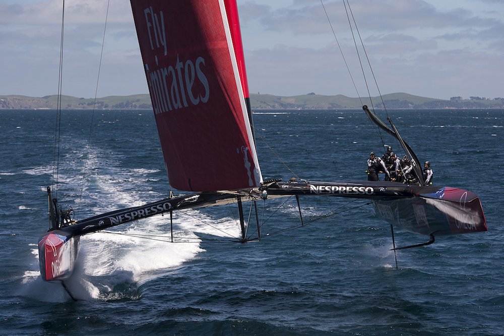 Team New Zealand foiling