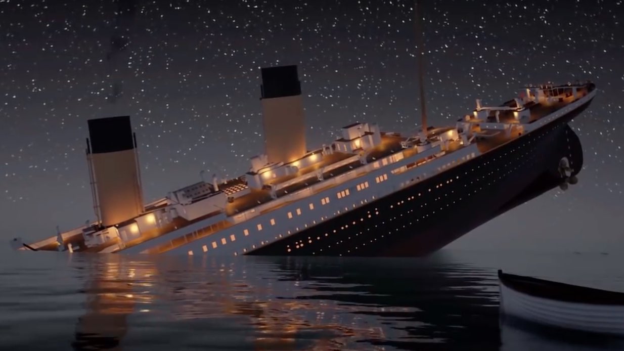 Titanic – förlisningen rekonstruerad i realtid!