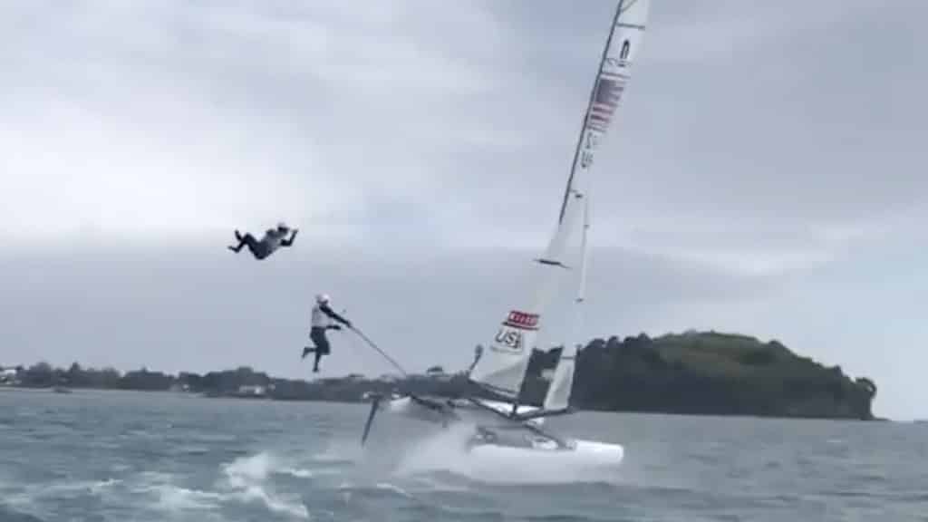 Nacra 17 crash.