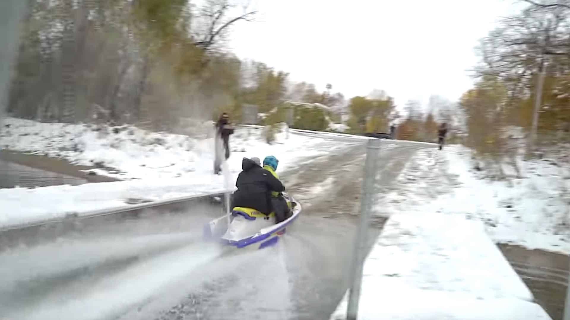Vattensport som vintersport