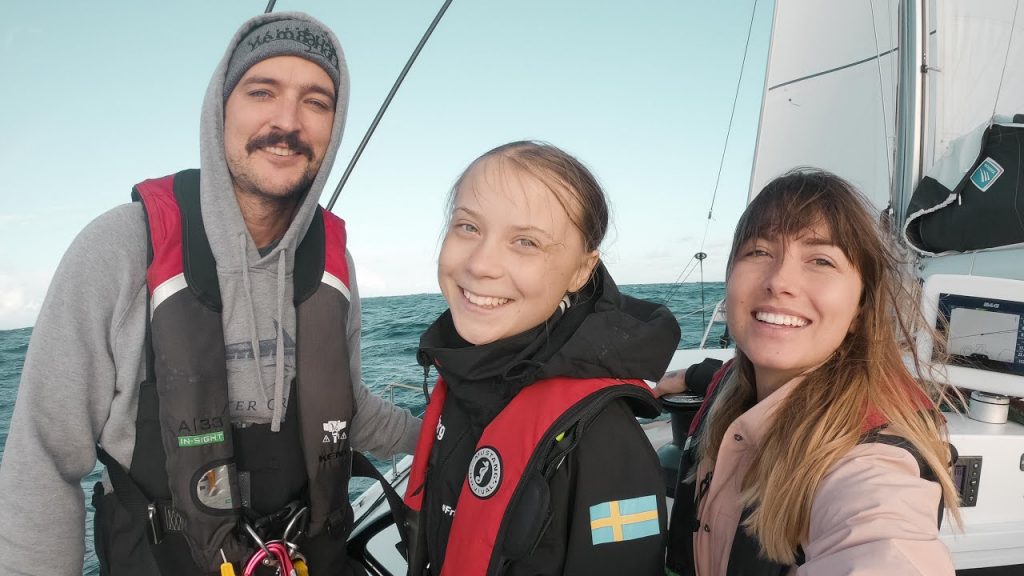 Greta Thunberg crossing the Atlantic Greta Thunberg crossing the Atlantic