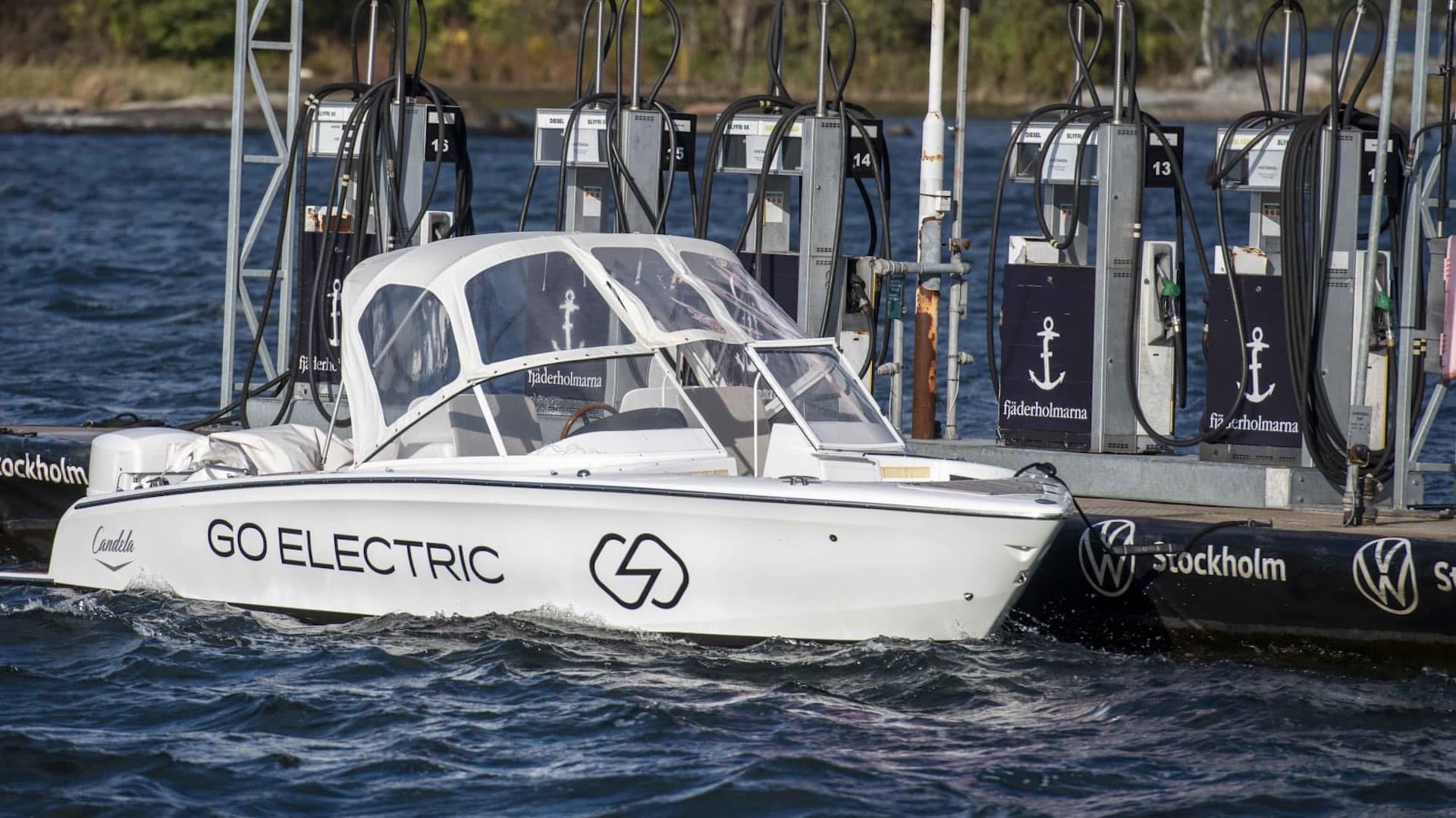 Candela Seven electric boat charging network