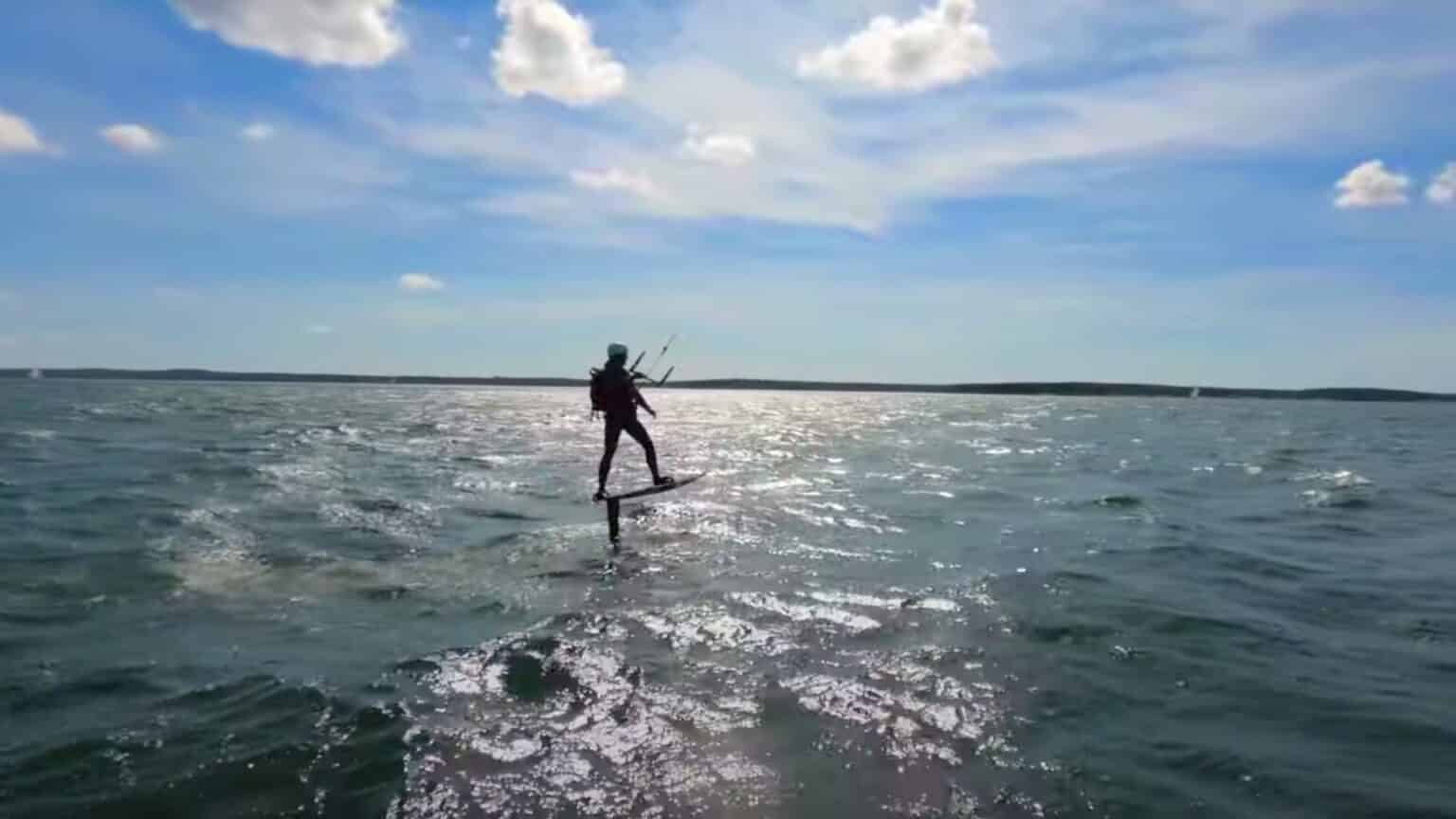 Kitesurfing in Stockholm archipelago