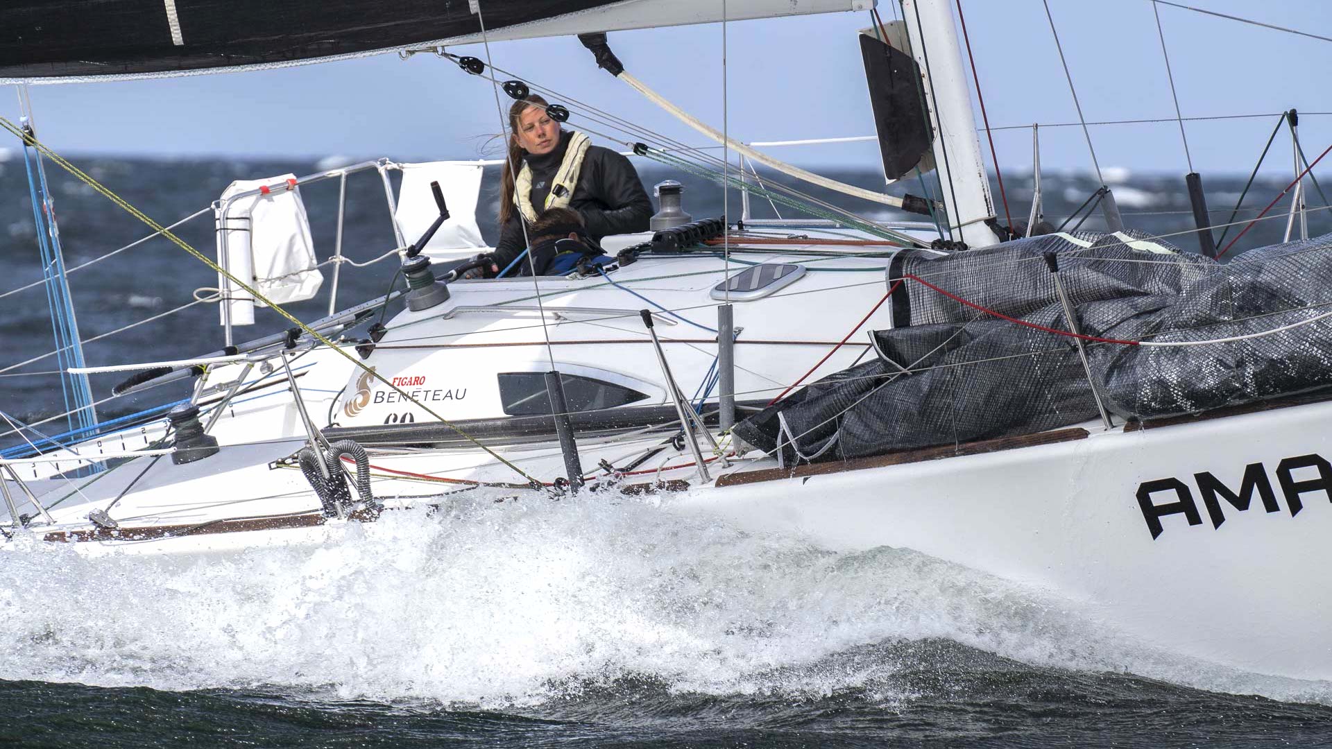 Raymarine 2Star two-handed sailing in the Baltic Sea.