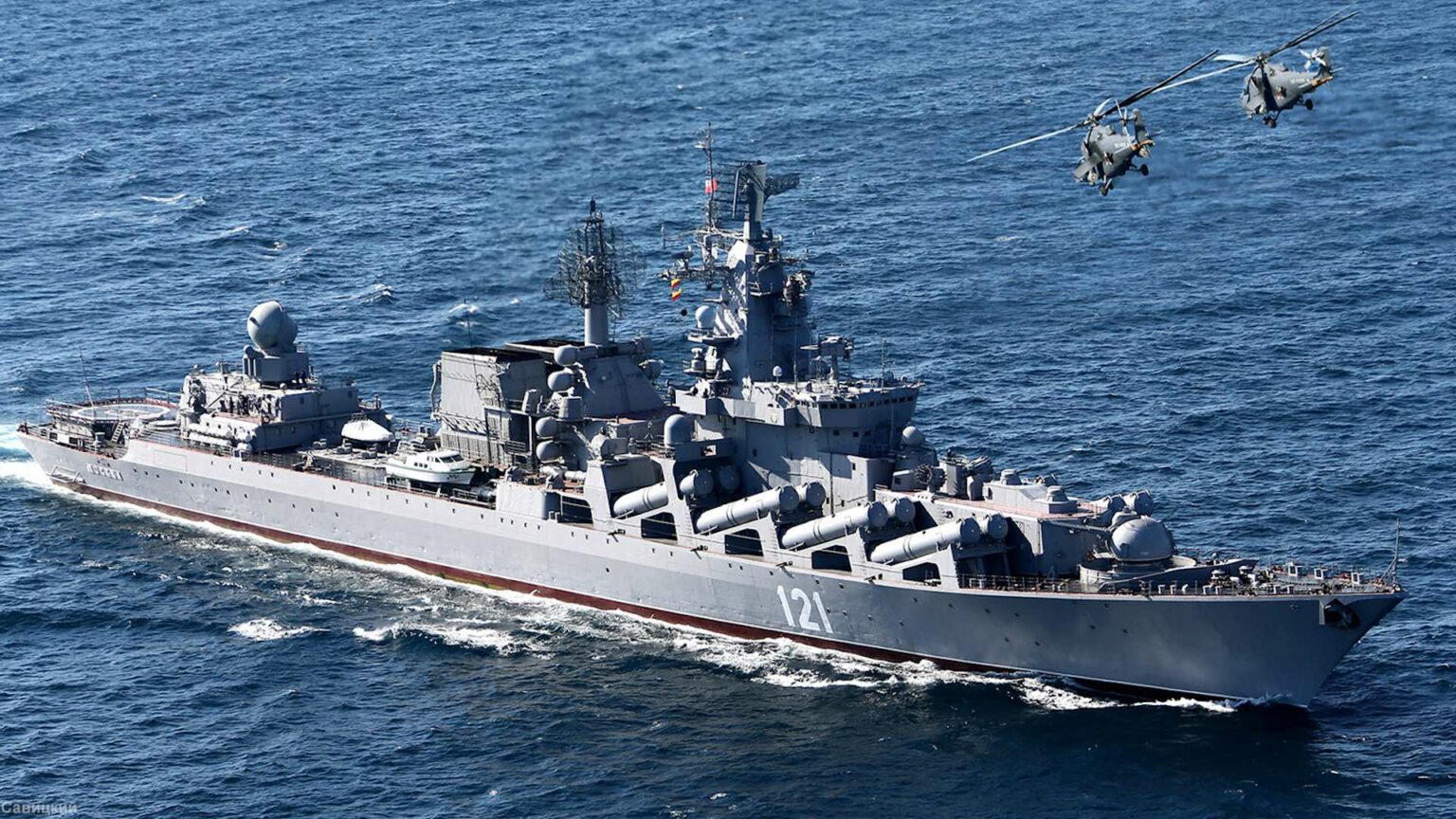 Rysslands-krigsfartyg-Moskva-sjunker