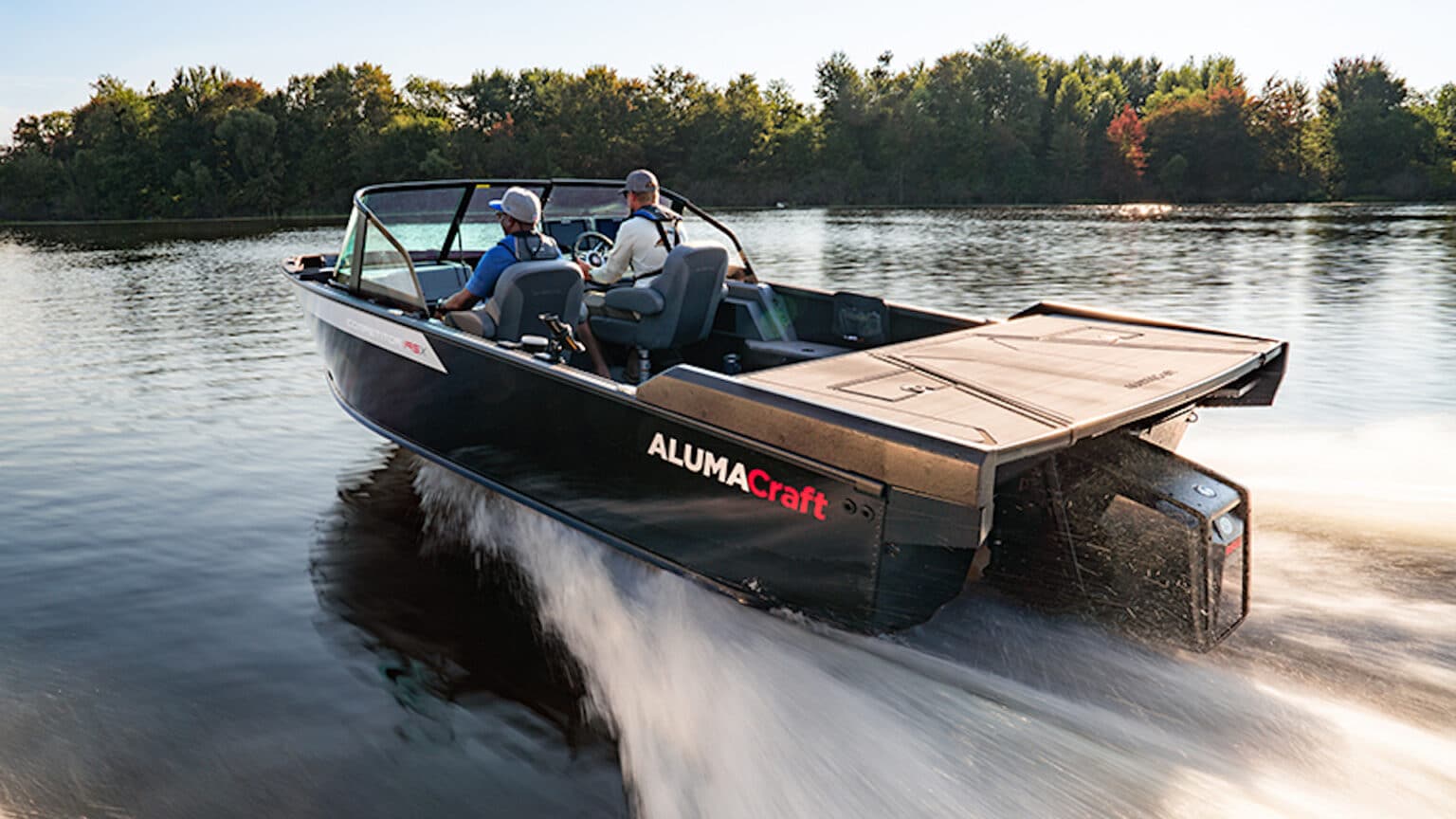 Rotax-outboard-Alumacraft-boat-driving