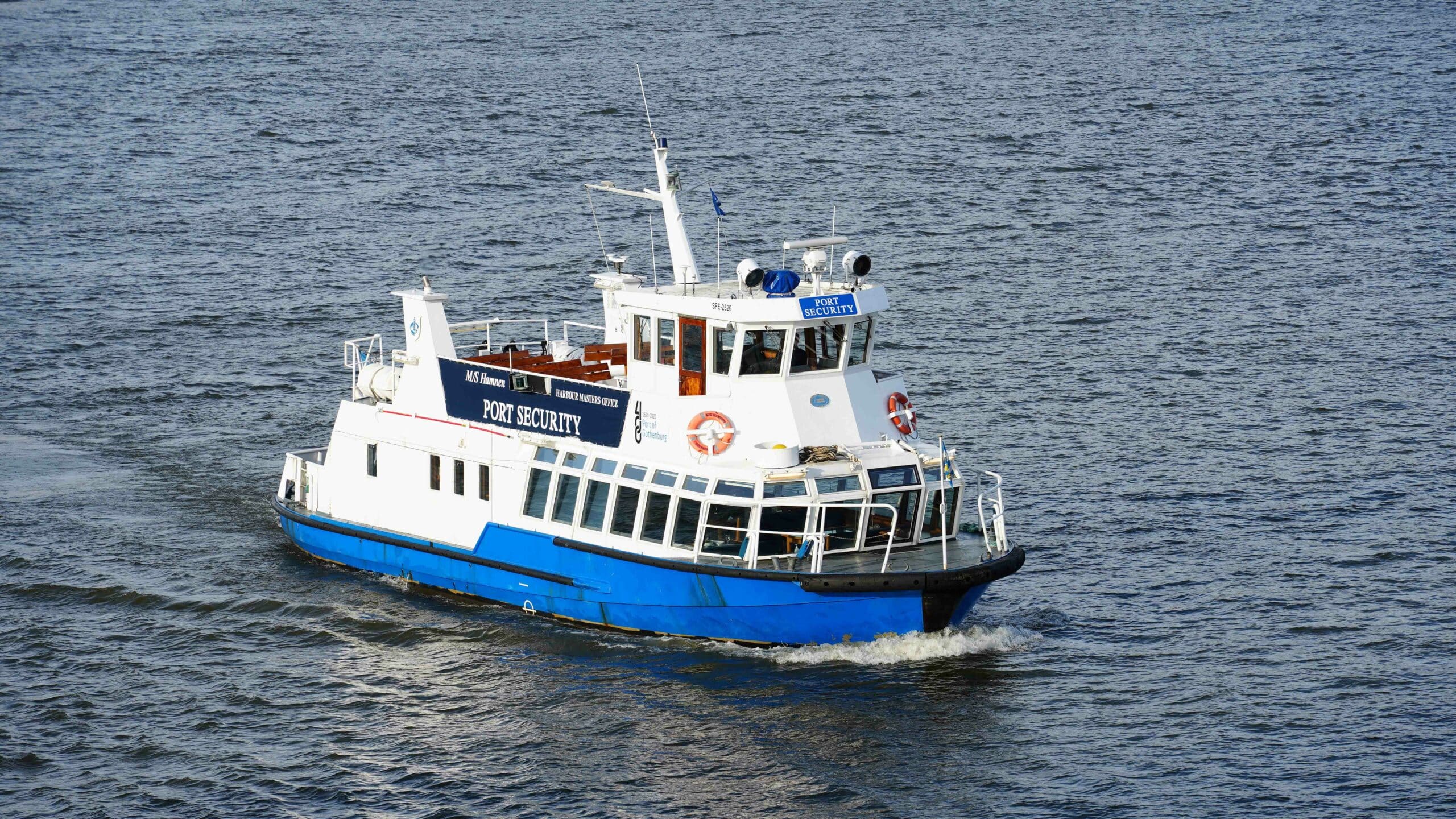 Hamnen-elbåt-arbetsbåt-logistik-utveckling-forskning