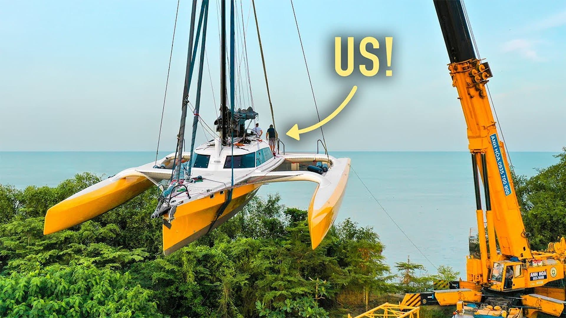 Sailing La Vagabonde premiär med nya 60fotstrimaranen