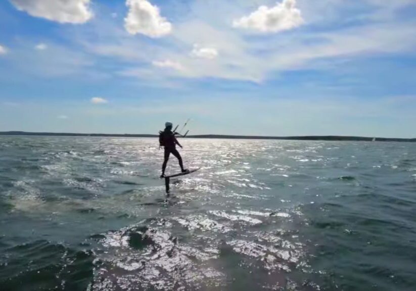 Kitesurfing in Stockholm archipelago