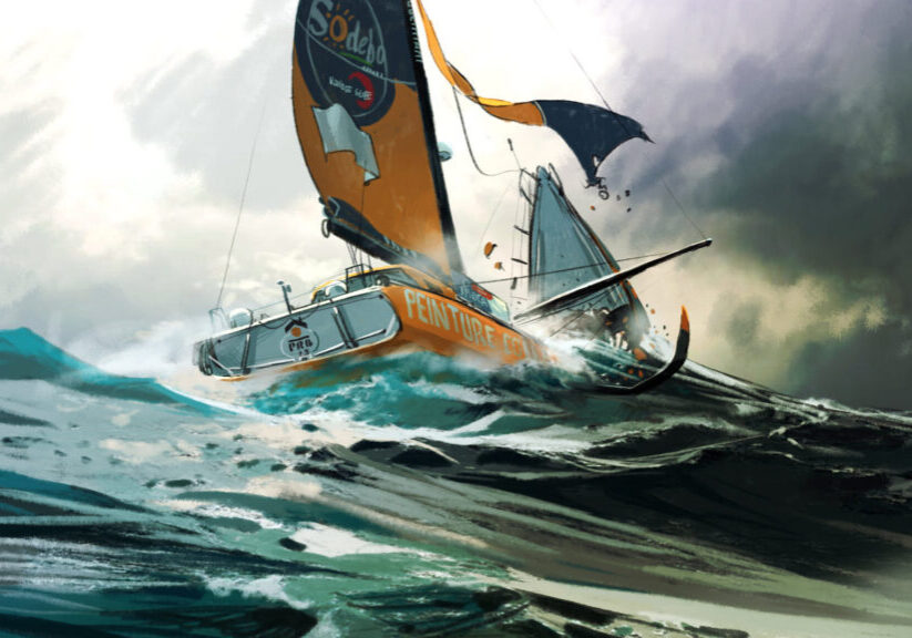 PRB breaks in half Vendee Globe