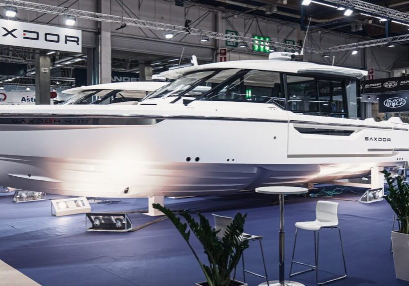 Saxdor 400 GTC gjorde storstilad premiär på båtmässan i Helsingfors.