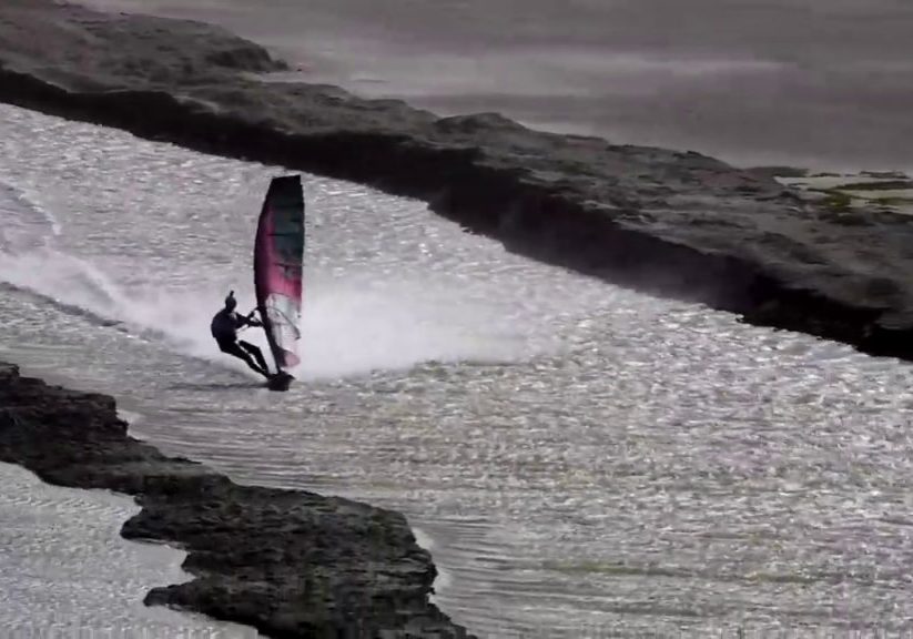Speed record windsurfing Namibia