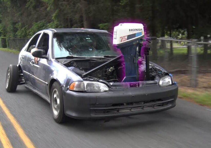 Spektakulart_2019_Utombordare_i_bil_Outboard_engine_in_car